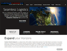 Tablet Screenshot of customscleared.com